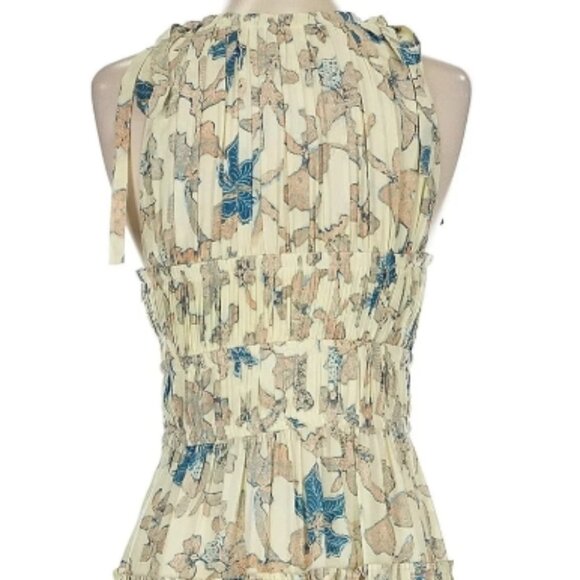 NWOT ULLA JOHNSON Amalthea Silk Midi Dress in Jasmine XS $795 - Picture 9 of 11